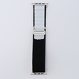 Pasek Nylonowy do Apple Watch 1/2/3/4/5/6/7/8/9/10/11/SE Ultra 1/2/3 42/44/45/46/49mm, Czarny / Biały