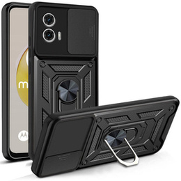 Etui pancerne do Motorola Moto G73 5G, CamShield Slide, czarne