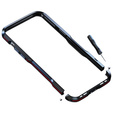 Etui LUPHIE do iPhone 13 Pro Max, Armor Bumper, czarne / czerwone
