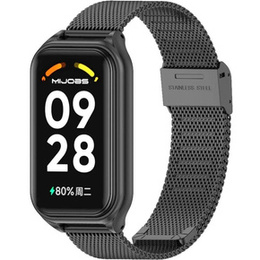 Bransoleta Milanese do Xiaomi Redmi Smart Band 2 / Xiaomi Smart Mi Band 8 Active, Czarna
