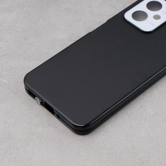 Etui do Xiaomi Redmi Note 12, ERBORD Glass Armor Leather, czarne