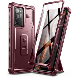 Etui pancerne do Samsung Galaxy Note 20 Ultra, Dexnor Full Body, czerwone