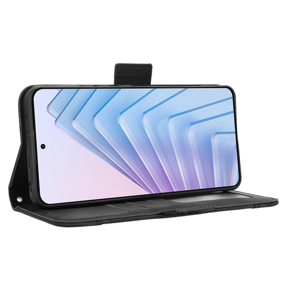Etui z klapką do Xiaomi Redmi Note 14 4G, Card Slot, czarne