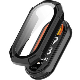2w1 Etui + Szkło Hartowane do Xiaomi Smart Band 10 / 9 / 8, Czarne
