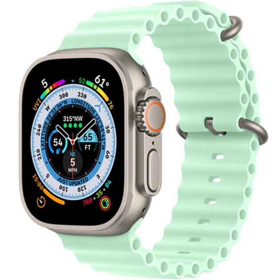 Pasek Silikonowy do Apple Watch 1/2/3/4/5/6/7/8/9/10/SE 38/40/41/42mm, Turkusowy