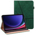 Etui do Samsung Galaxy Tab S10 Lite / S10 FE / S9 FE / S9, Classic, z miejscem na rysik, zielone