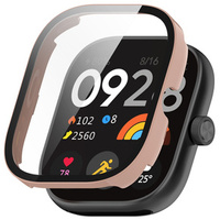 2w1 Etui + Szkło Hartowane do Xiaomi Redmi Watch 4, Różowe