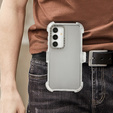 Pancerne Etui do Samsung Galaxy S24+, Belt Clip, z klipsem, przezroczyste / czarne