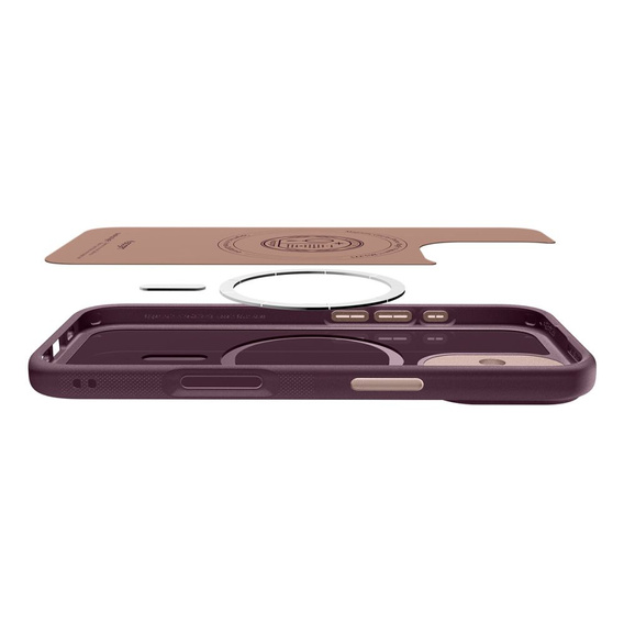 Etui Spigen do iPhone 17, Nano Pop Mag MagSafe, Burgundy Bean