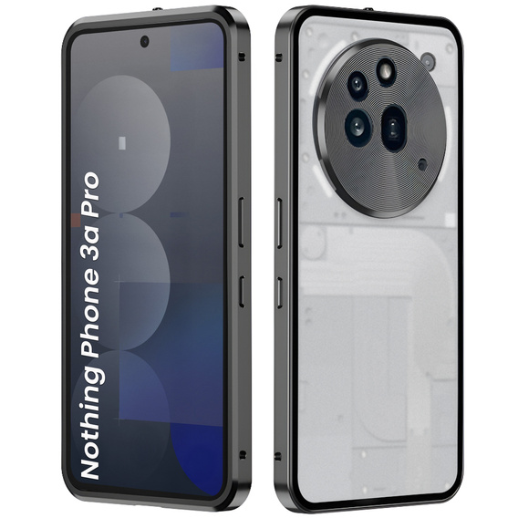 Etui do Nothing Phone 3a Pro, Frame Case, szare