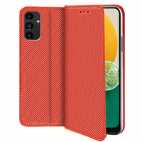 Etui do Samsung Galaxy M15 5G, Smart Magnet, czerwone + Szkło 9H