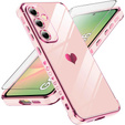 Etui do Samsung Galaxy A56 5G, Electro heart, różowe rose gold + Szkło 9H