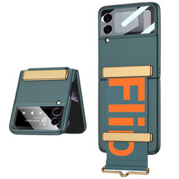 Etui GKK Letter Printed do Samsung Galaxy Z Flip3, Green