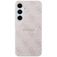 Etui GUESS do Samsung Galaxy S24, 4G Ring Classic Logo, różowe