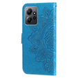 Etui z klapką do Xiaomi Redmi Note 12 4G, Mandala, niebieskie