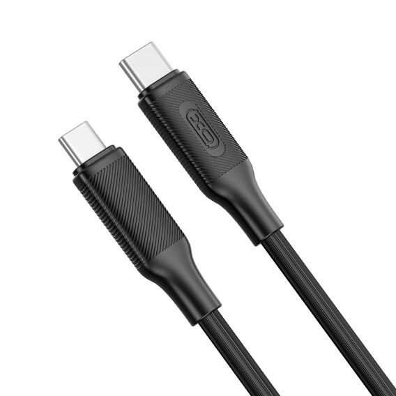 XO Kabel USB Type-C do Type-C 60W 100cm, czarny