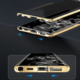 Etui Magnetic Dual Glass MagSafe do Samsung Galaxy S24+ Plus, złote