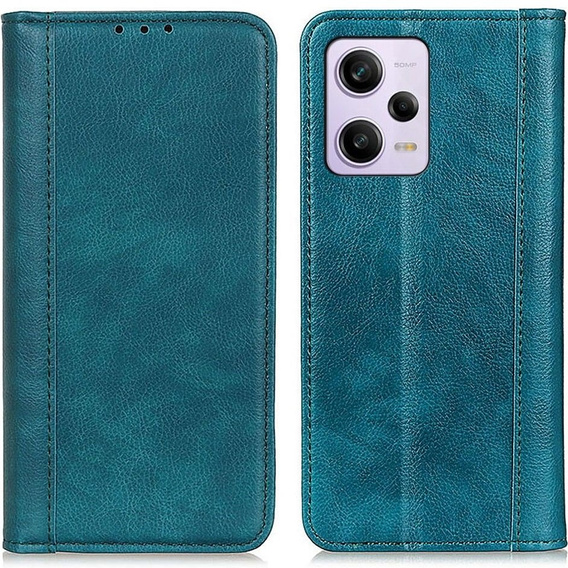 Etui do Xiaomi Redmi Note 12 Pro+ 5G, Wallet Litchi Leather, zielone