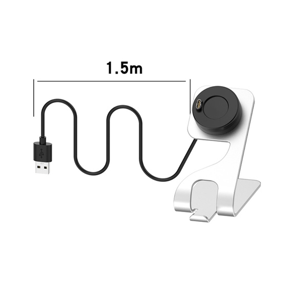 Aluminiowa Stacja Dokująca USB do Garmin Fenix 7/7S/7X/6/6X/6S, Srebrna