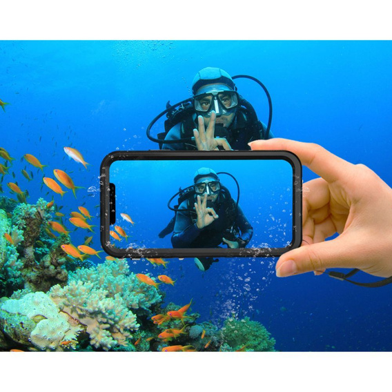 Etui Tech-Protect Waterproof IP68 Case do iPhone 14, Black