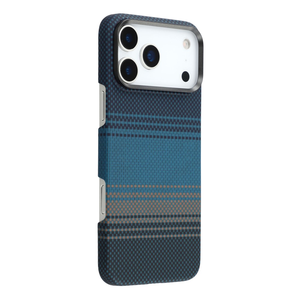 Etui do iPhone 16 Pro Max – magnetyczne z włókna aramidowego, niebieskie