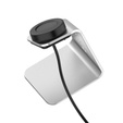 Aluminiowa Stacja Dokująca Ładowarka do Samsung Galaxy Watch 3/4/5/6/7 Active 2/Watch 5 Pro/Watch Ultra, Srebrna