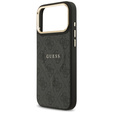 Etui GUESS do iPhone 17 Pro Max, 4G Classic Logo, do MagSafe czarne