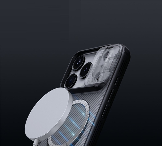 Etui Nillkin dla iPhone 17 Pro, CamShield Pro Magnetic, do MagSafe - czarne