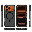 Etui pancerne do iPhone 17 Pro, Matt Case, do MagSafe, matowe z czarną ramką