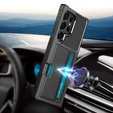 Etui do Samsung Galaxy S24 Ultra, Card Holder Kickstand, czarne