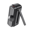 Powerbank XO PR244 5000 mAh 20W z wtykiem USB-C – kompaktowa moc w Twojej kieszeni - czarny