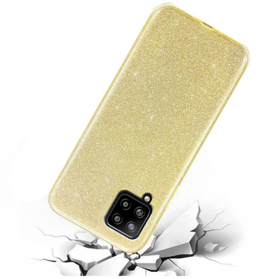 Etui Glitter Case do Samsung Galaxy A42 5G, Gold