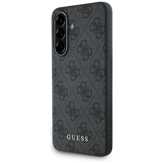 Etui GUESS do Samsung Galaxy A56, 4G Metal Gold Logo, czarne