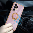 Zestaw Etui Electro Ring do Samsung Galaxy A13 4G, Purple + Szkło