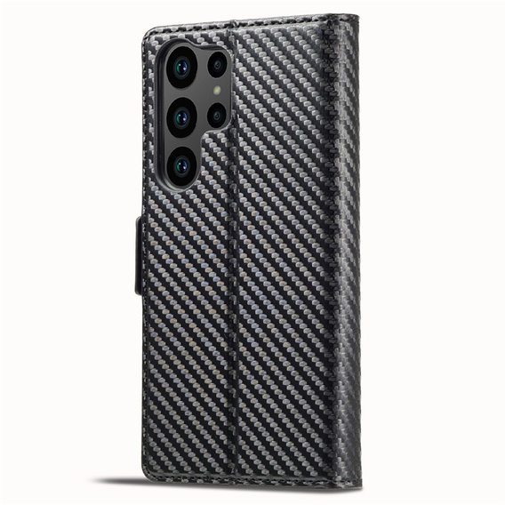 Etui z klapką do Samsung Galaxy S26 Ultra, Carbon LC.IMEEKE, czarne