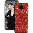 Etui do Xiaomi Redmi Note 9S / 9 Pro, Sparkle brokat czerwone