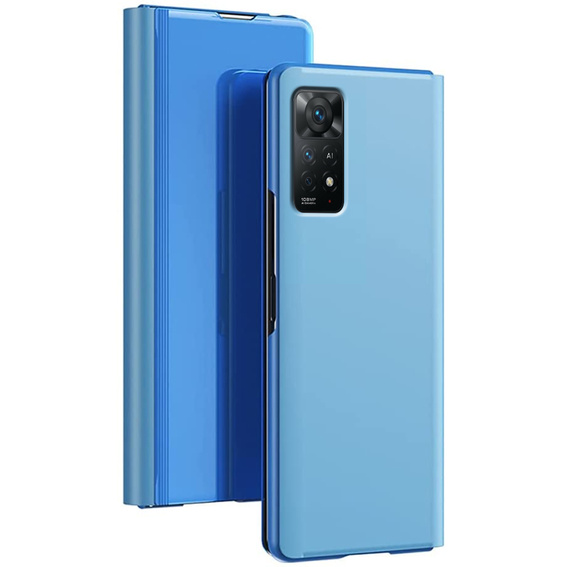 Etui do Xiaomi Redmi Note 11 Pro 4G / 5G, Clear View, niebieskie