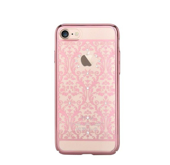 Etui DEVIA Baroque Swarovski Crystals do iPhone 7/8/SE 2020/SE 2022 - Różowy, rose gold