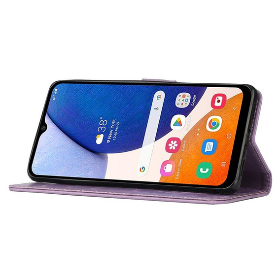 Etui z klapką do Samsung Galaxy A55 5G, Butterfly, fioletowe