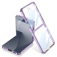 Etui ze szkłem do Samsung Galaxy Z Flip7 5G, PC Case, Fioletowe