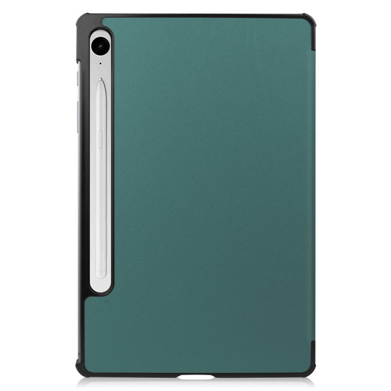 Etui do Samsung Galaxy Tab S10 Lite / S10 FE / S9 FE, Tri-fold, z miejscem na rysik, zielone