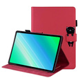 Etui do iPad 10.2" 2021/2020/2019 (9/8/7 gen.), z klapką, animal, czerwone