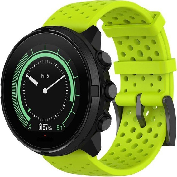 Pasek Silikonowy do Suunto 9 24mm - Zielony