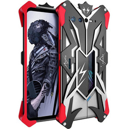 Etui pancerne do Asus ROG Phone 6 5G, Aluminum Alloy, czarne / czerwone
