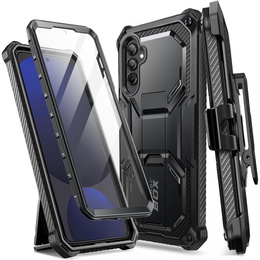 Pancerne Etui Supcase i-Blason Armorbox SP do Galaxy S24 FE, z klipsem i podstawką, czarne