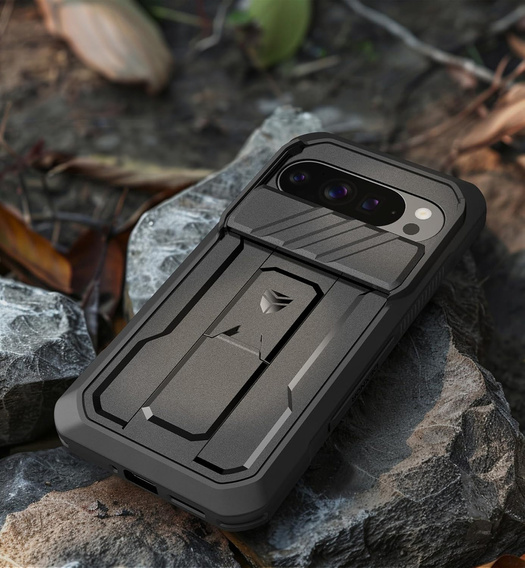 Etui pancerne do Google Pixel 10 Pro XL, Dexnor Full Body (Two Frames) - czarne