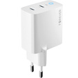 Forever Ładowarka Sieciowa 65W GaN 2x USB-C, biała