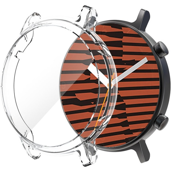 2w1 Etui z Osłoną na ekran do Huawei Watch GT 2 42mm, Przezroczyste, Bezbarwne