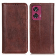 Etui z klapką do Motorola Edge 50 Fusion 5G, Split Leather, brązowe