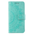 Etui z klapką do Xiaomi Redmi A3, Mandala, zielone